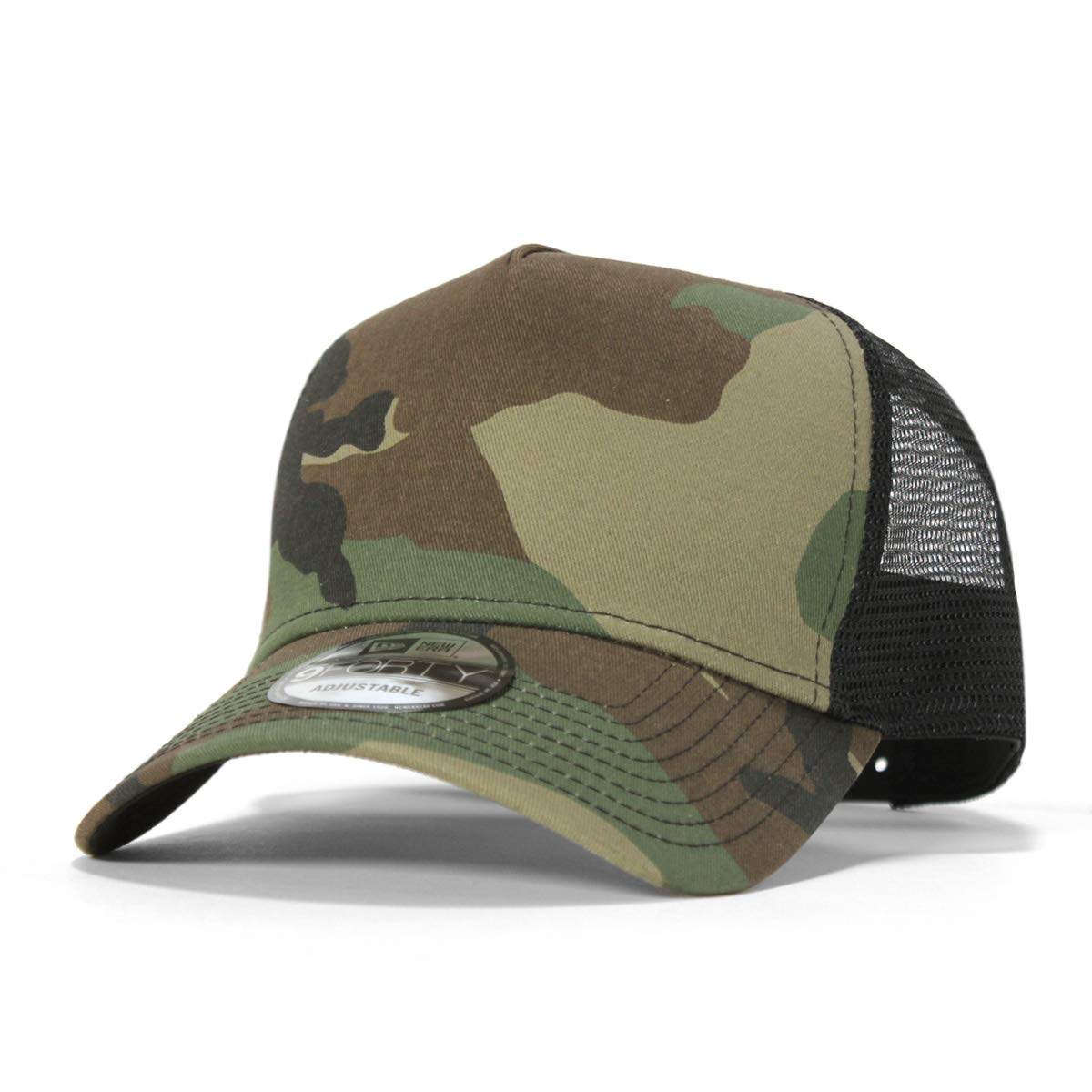 

New Era 9FORTY Trucker Green Camouflage Mesh Cap, Free Size (Adjustable)
