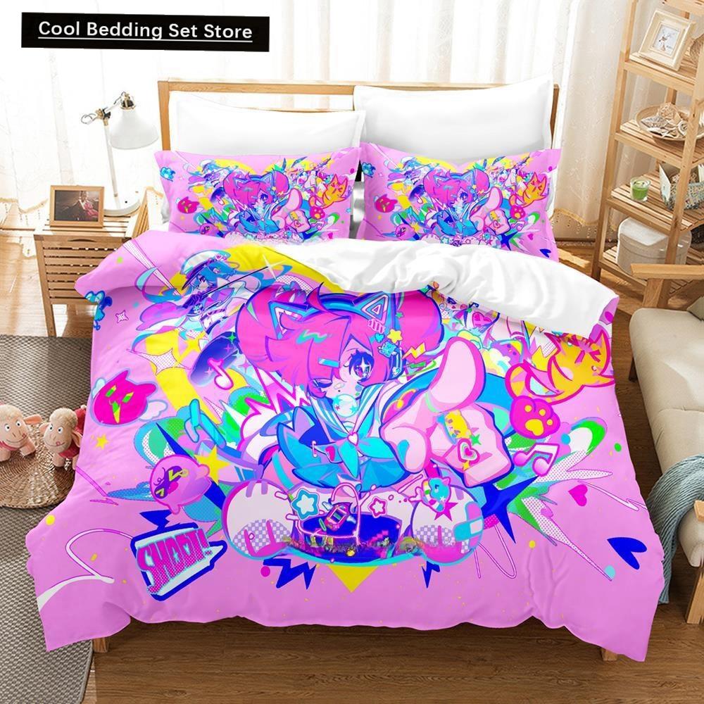 Fashion 3D Print Music Game  Muse Dash Bedding Set Single Twin Full Queen King Size Bed Set Adult Kid Bedroom Duvet Cover Sets