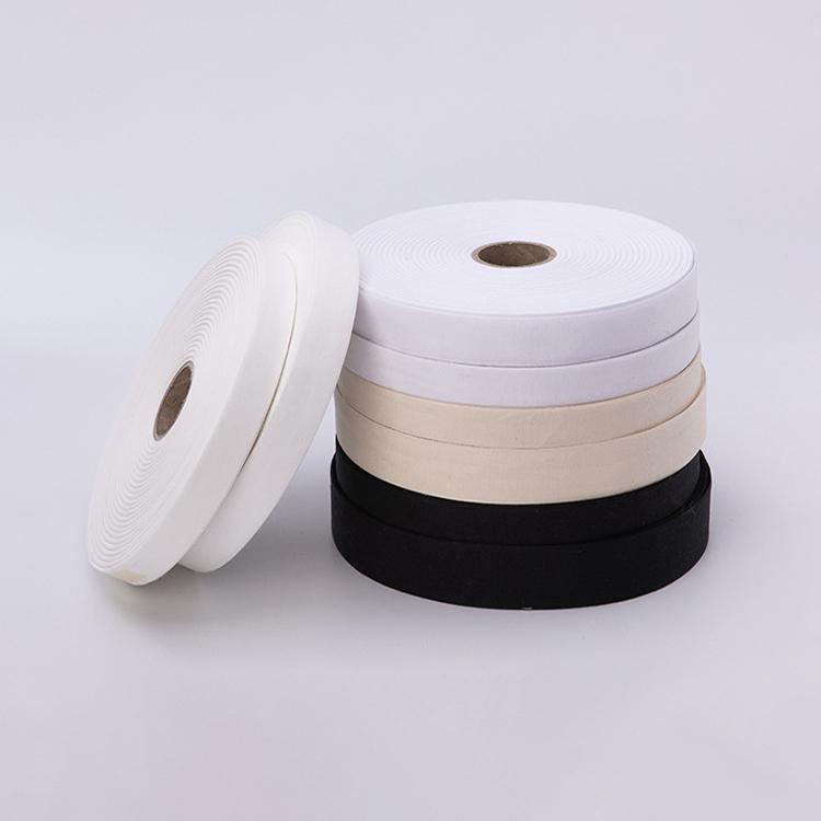 100% Cotton Wide Ribbon Solid Color Plain Weave 1.5mm Fabric Ribbon