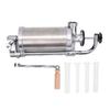 Manual Sausage Stuffer Maker Stainless Steel Vertical Homemade Sausage Filling Machine with 4 Stuffing Tubes for Home