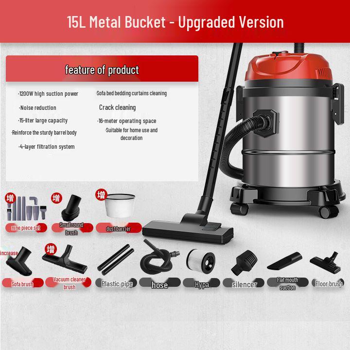High-Power Cordless Vacuum: Compact, Strong Suction for Home, Car, Industrial Use, Automatic Dust Collection