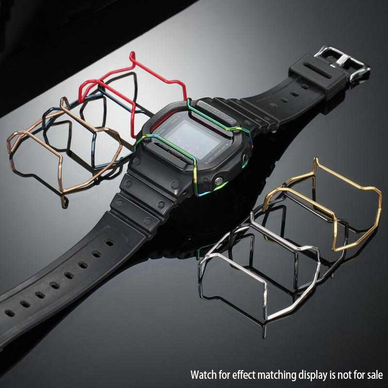 Parachoques de Reloj de Acero Inoxidable Para Reloj Casio G-SHOCK DW5600 GW-5000 5035 GW-M5610 Modificación Para GA 2100 GG-1000 GX56 Parachoques