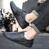 Fashion Genuine Leather Men Casual Shoes Breathable Sneakers Fashion British Style Loafers Men Luxury Designer Hiking Shoes Zapatos Homb