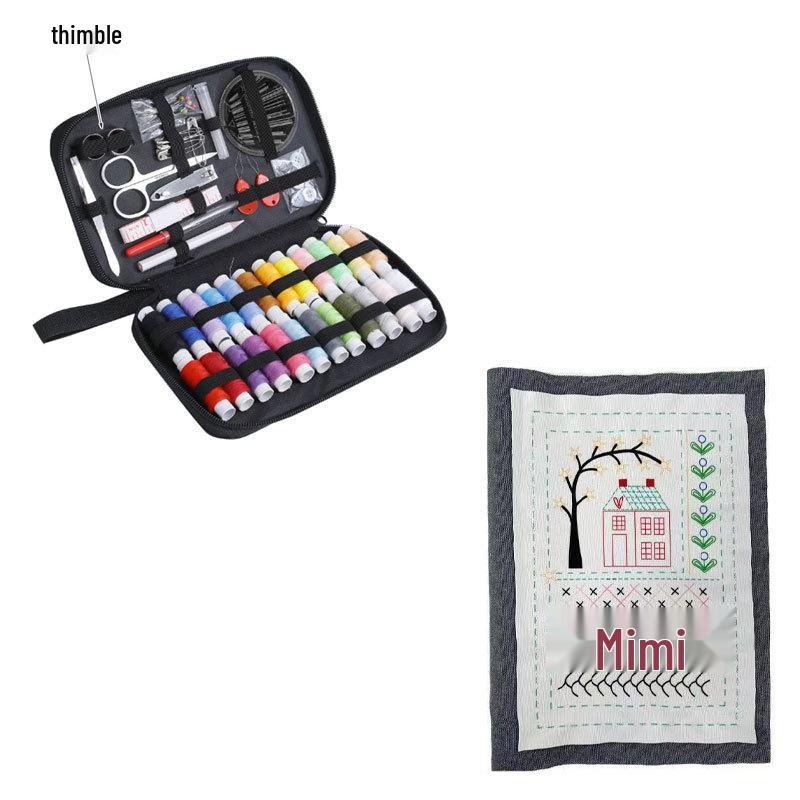 Portable Needle and Thread Kit - Home DIY Sewing Tool Set, Household Sewing Box