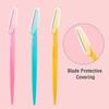 60 Pieces Eyebrow Razor Shaver Women Facial Razor With Precision Cover