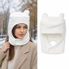 Cotton Bear Ears Balaclava Thick Warm Neck Warmer Hat Stylish Thermal Headwear  Cold Weather