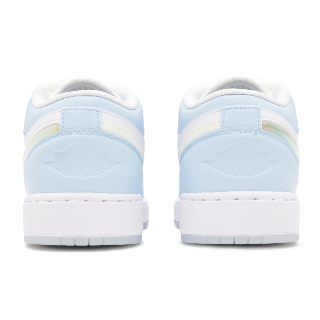 Jordan Air Jordan 1 Low Top Vintage Basketball Shoes Women's White Blue FQ9112-100(Teamp-)