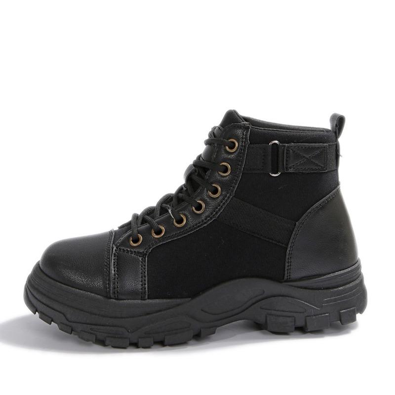 New Plus Size Women's Shoes Martin Boots Women's 2025 New Winter Platform Versatile British Style High Top