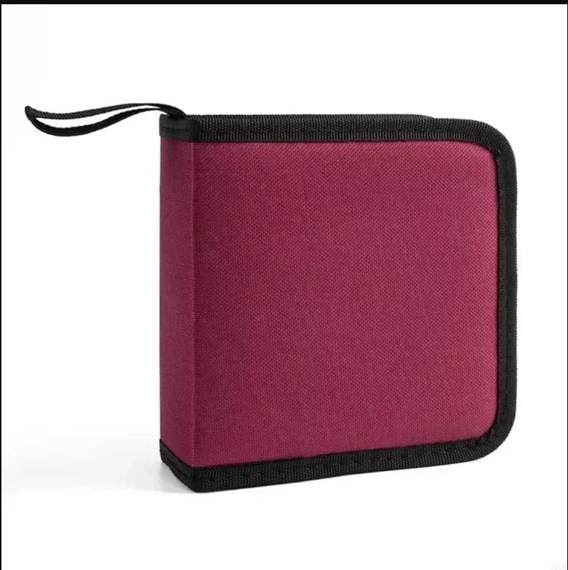 1Pc 40Tablets CD DVD Discs Oxford Handbags Storage Case CD/DVD Case CD Case Storage DVD Organizer Case DVD Booklet Holder