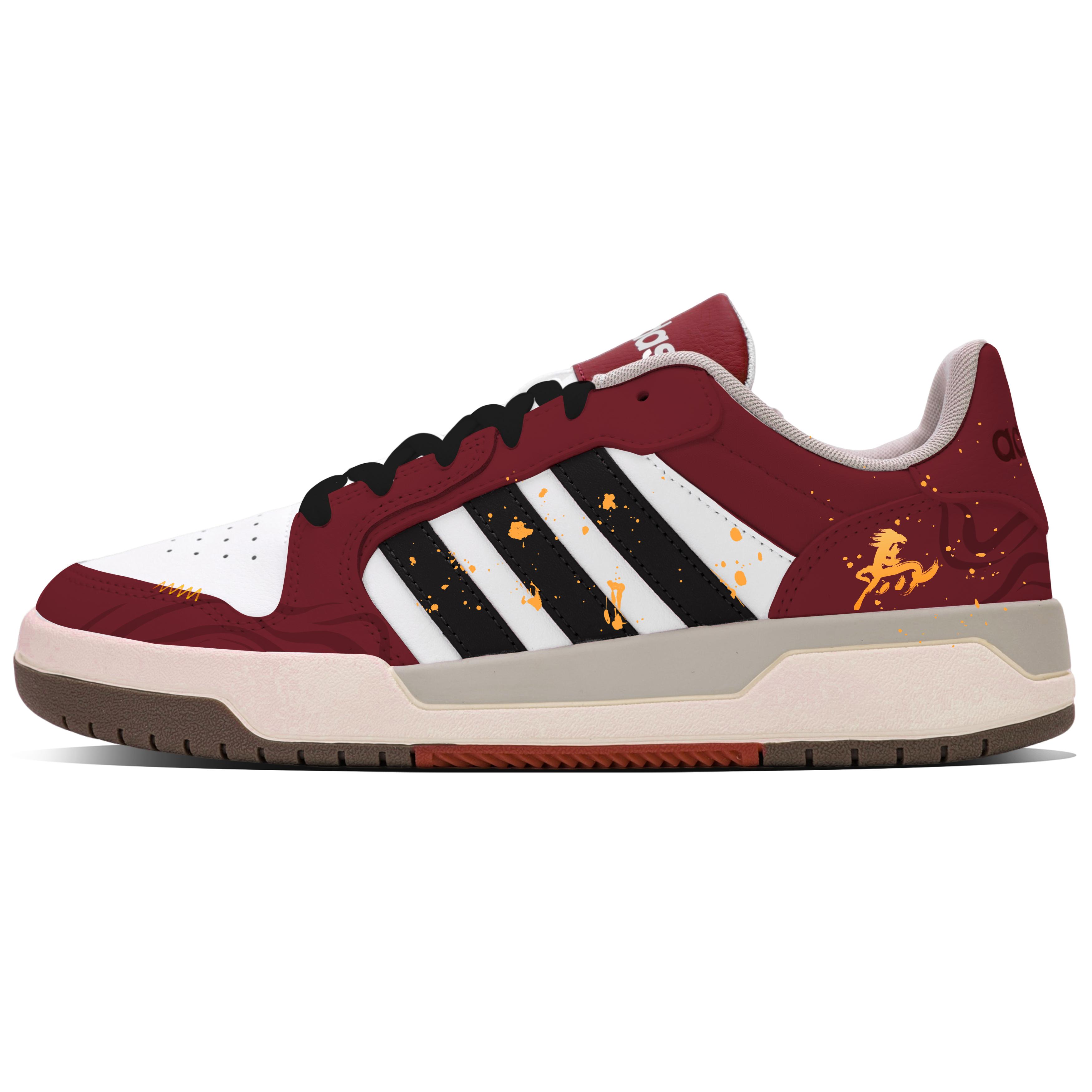 Adidas Neo Entrap Low top Skateboard Shoes Unisex Burgundy FW3462(Team1857-) 41⅓