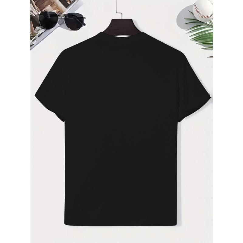 European sizes Men'S Summer Short-Sleeved T-Shirts, Fashionable And Trendy Printed Men'S Bottoming Shirts