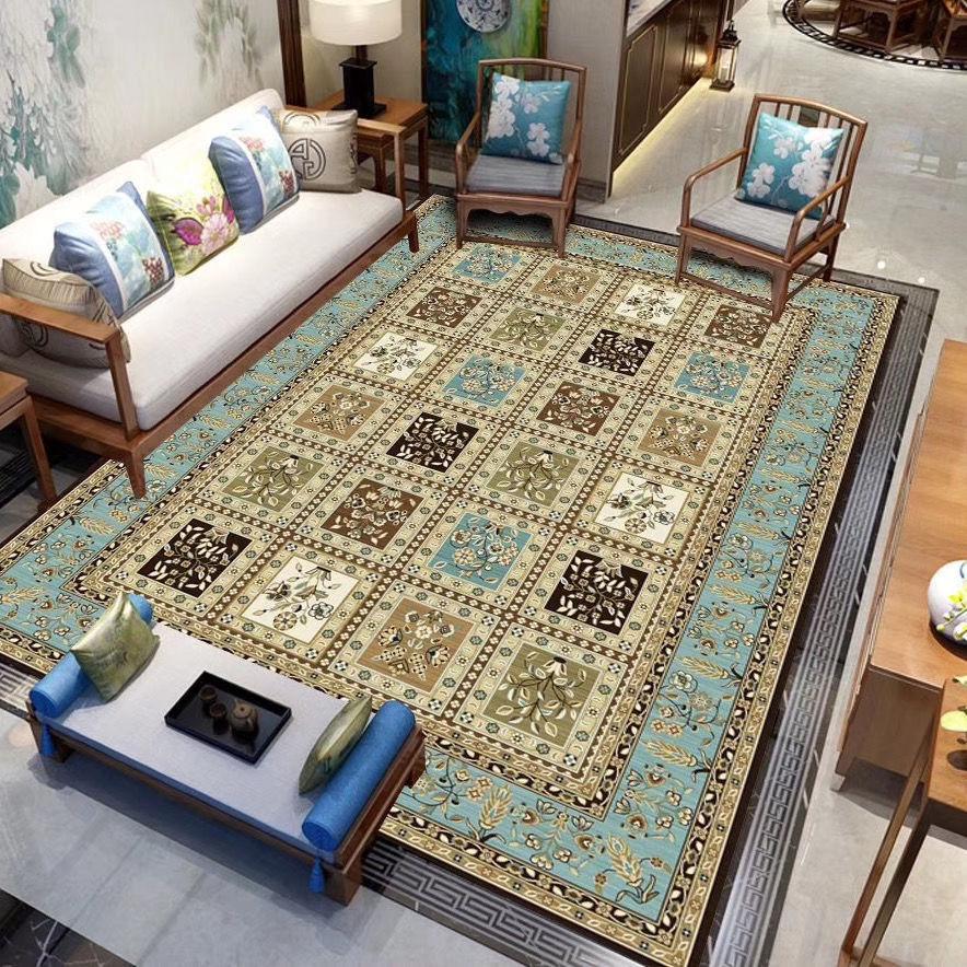 Alfombra Grande Estilo Europeo Decoración Salón Hogar 3d Persa Alfombra de Área Decoración Habitación Dormitorio Alfombrillas Lavable Antideslizante 50x80cm 19.68x31.4in