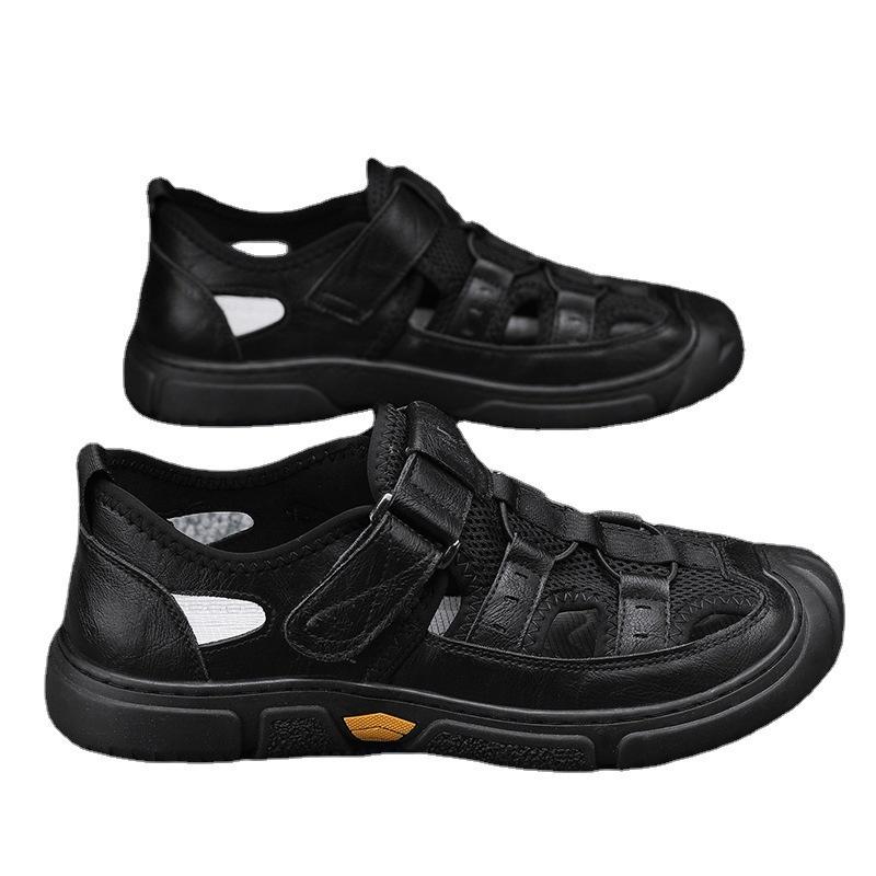 Sandals men's 2025 summer new outer wear hollow casual bag head men's wading shoes sports beach shoes cool slippers