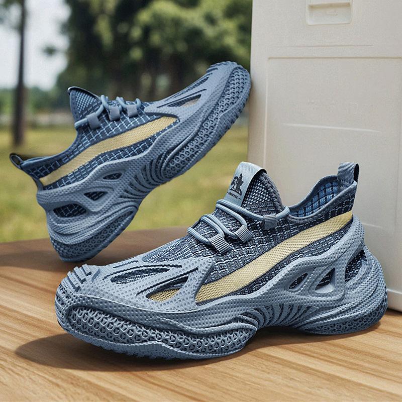Tire sole dad shoes lazy one pedal casual sports trendy shoes fashion men's shoes thick sole increase
