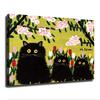 Three Black Cats By Maud Lewis Poster Canvas Picture Printing Wall Art Modern Aesthetic Decoration Suitable for Office Home Bedroom Gift