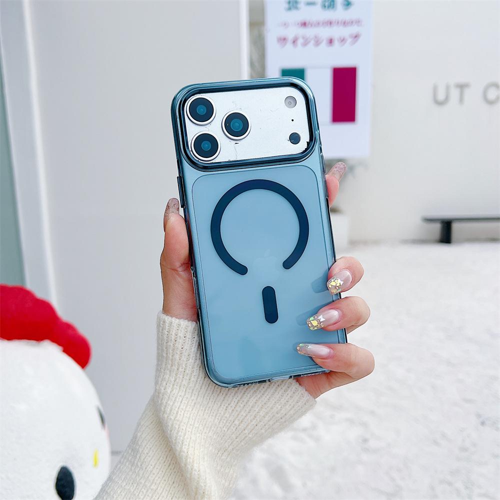 Luxury For Magsafe Magnetic Clear Wireless Charge Hard PC Case For iPhone 17 Pro Max Air 16 Plus 15 14 13 12 11 Shockproof Cover