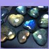 Captivating Madagascar Quartz Labradorite Natural Crystal Heart Pendant Decor For Unique Gifts