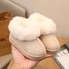 Winter  Children Cotton Boots for Girls  Korean Style Soft Bottom Anti-slippery Versatile Keep Warm Shoes