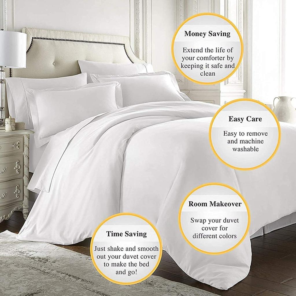 Microfiber Soft Bedding Three-Piece Quilt Cover