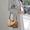 2-Layer Large Capacity Women'S Shoulder Bag New High Quality Soft Leather Female Crossbody Bags Simple Solid Color Girl Handbag Quality