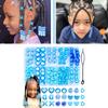 Creative Kids Hair Accessories Set Including 100 Assorted Acrylic Beads And Insertion Tool For Fun Styling