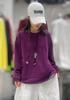 Women's Ripped Design Brushed Washable Sweatshirt with Pockets (Winter 2025)