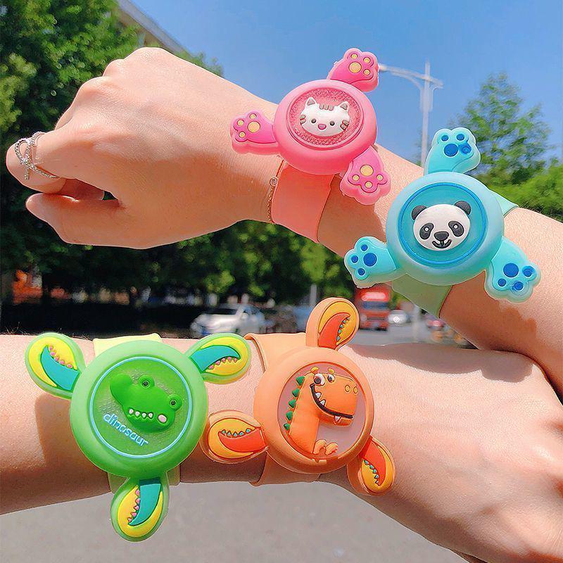 Glow-in-the-Dark Spinning Top Slap Bracelet - Children's Gift, Kindergarten Activity, Student Reward