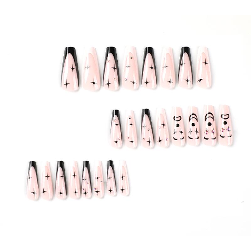 Cross-Border Wearable Nail Art: Super Long Press-On False Nail Tips