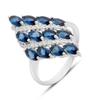 Silver Ring with Sapphire Nano 2.435ct, Product Weight 4.01 G (2171256)
