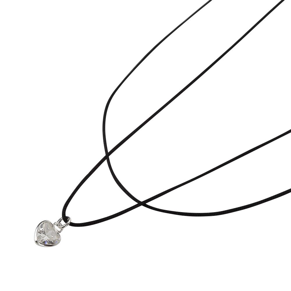 Charmy Silver 925 Heart Choker Necklace