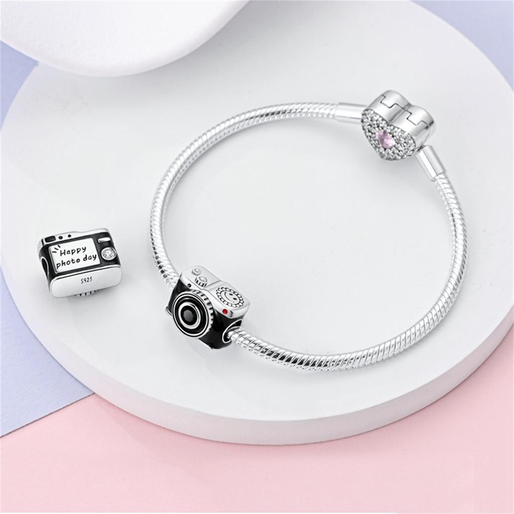 Copper Perfume Bottle Phonograph Daily Necessities Charms Beads Fit Original Bracelets Diy Jewelry Birthday Gifts