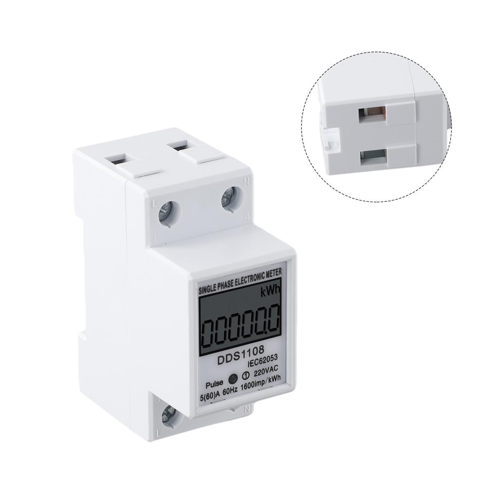 Functional Energy Meter Single-phase Display Easy To Install Electric Explosion Protection KWH LCD Versatile 220V