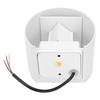 12W Outdoor LED Wall Lamp IP65 Waterproof Aluminum Up and Down Lighting Wall Light AC85‑265VWhite Shell Warm White Light
