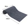 DIY Self-Adhesive Carpet Striped Pattern Repeatedly Washed Peel and Stick Mat Nano-Absorption Cat Scratching Mat Kitchen Door