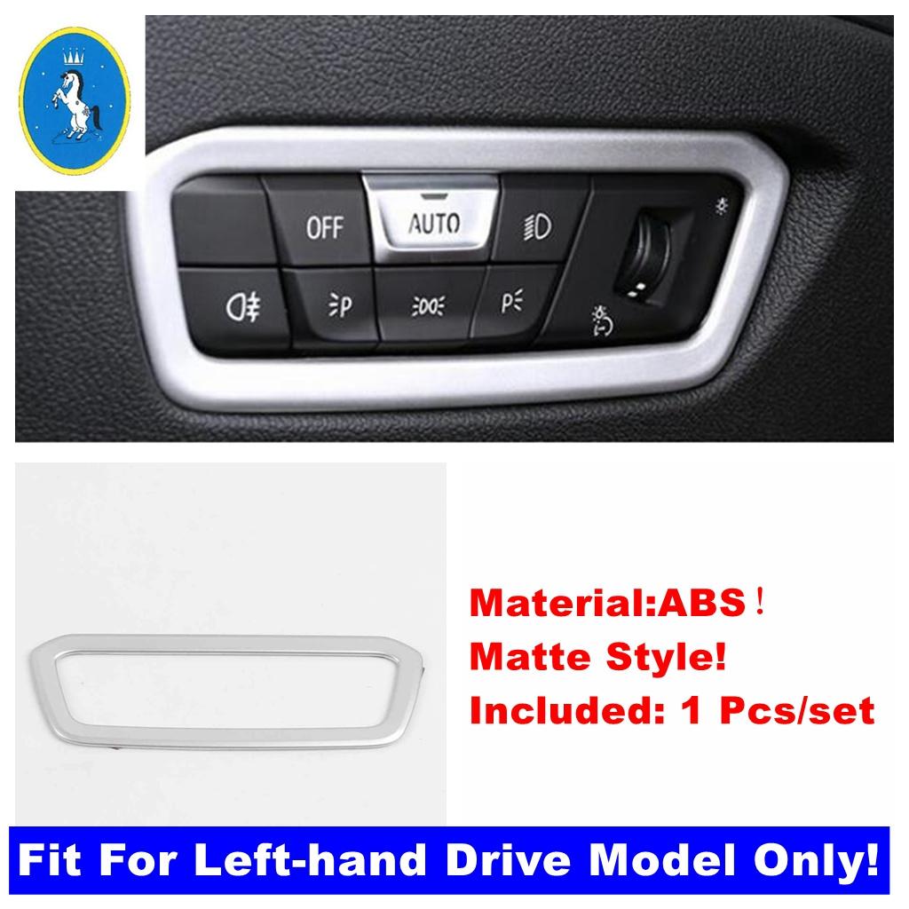 For BMW 3 Series G20  - 2024 Auto Interior Headlight Headlamp Light Lamp Button Switch Adjust Frame Accessories Cover Trim
