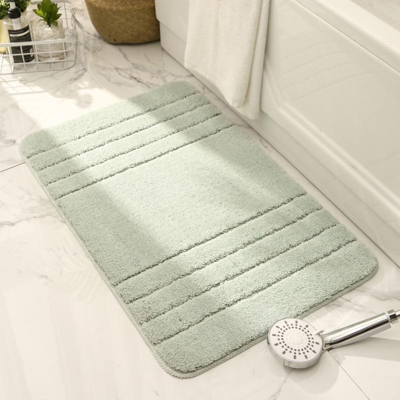 Thickened Non-Slip Water-Absorbing High-Low Pile Mat for Entrance, Kitchen, and Bathroom