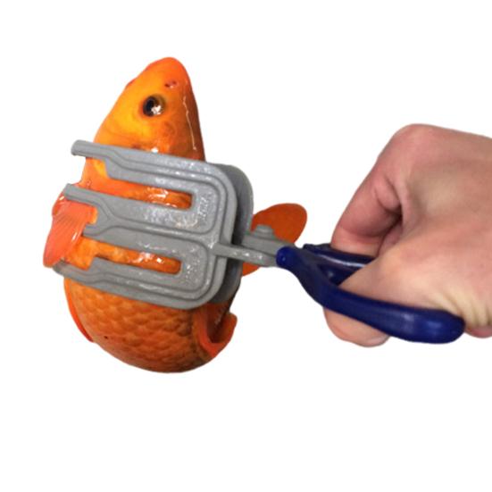 Fiskegriper 3-klør Anti-skli ergonomisk håndtak Multifunksjons fisketang Grabber Fiskekontroll Clamp Catcher Tong Utendørs fisketilbehør