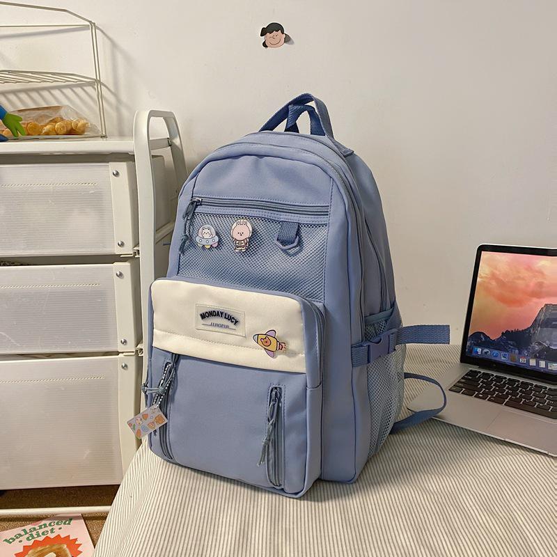 Korean Cartoon Schoolbag for Girls: Stylish Backpack for Elementary to High School Students