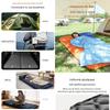1-person self-inflating mattress, ultralight, suitable for camping, car camping, and outdoor use. Connectable air mattress. Includes storage pouch
