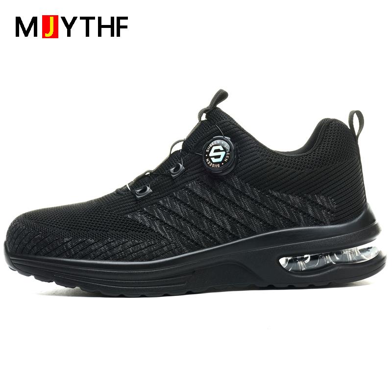 Fashion Security Shoes Anti Smashing Anti Puncture Work Shoes Safety Steel Toe Shoes Men Breathable Comfort Protection Shoes