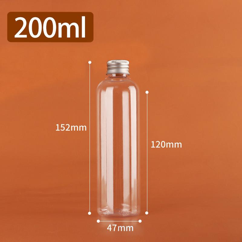 5Ml-500Ml Plastic Bottle Aluminum Cap Transparent Empty Bottle Lotion Sample Cosmetic Dispensing Bottles For Travel