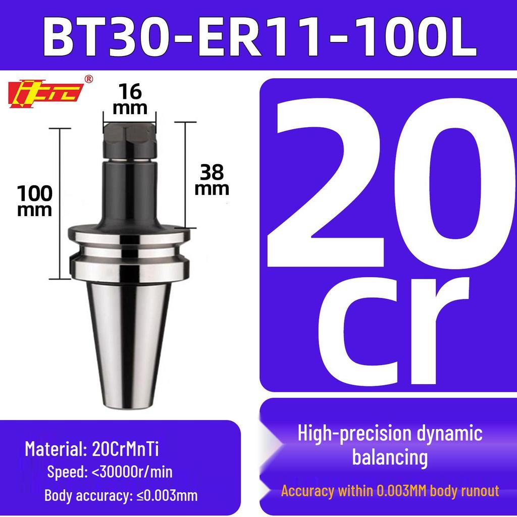 High Precision ER25/32 CNC Tool Holder, BT40/BT30/BT50, Dynamic Balancing for CNC Machining Centers