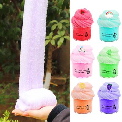 70ml Colored Clay Toy Soft Crystal Mud Stretchy Non-sticky Cloud Stress Relief