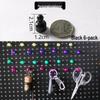 Pegboard Wall Organizer with Hooks - No-Drill Storage Rack for Entryway or Study Room.
