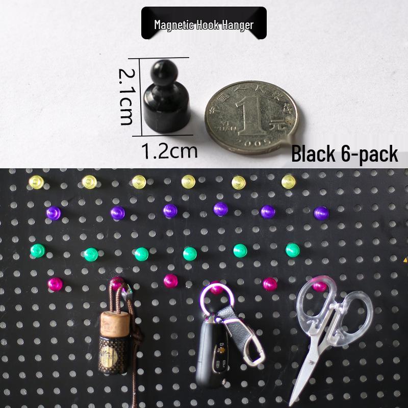 Pegboard Wall Organizer with Hooks - No-Drill Storage Rack for Entryway or Study Room.