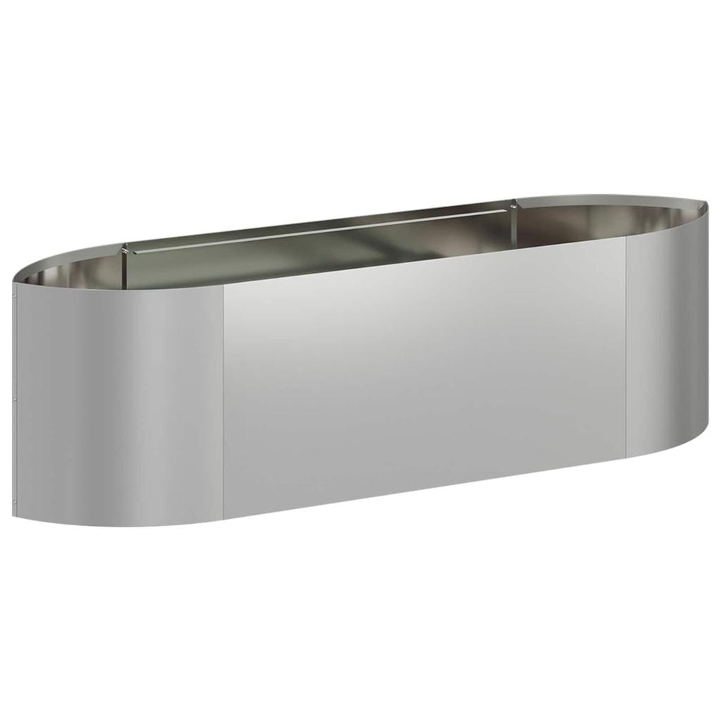 Raised Garden Bed Galvanized Steel 140 X 40 X 40 Cm Steel