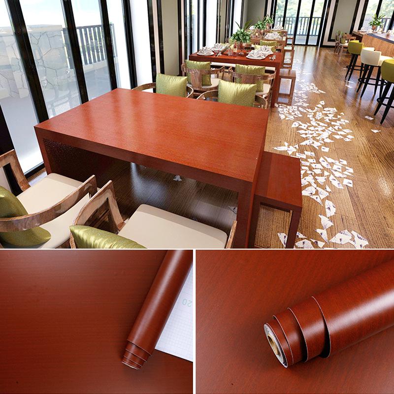 Thick Wood Grain Self-Adhesive Waterproof Wallpaper for Doors & Furniture Renovation