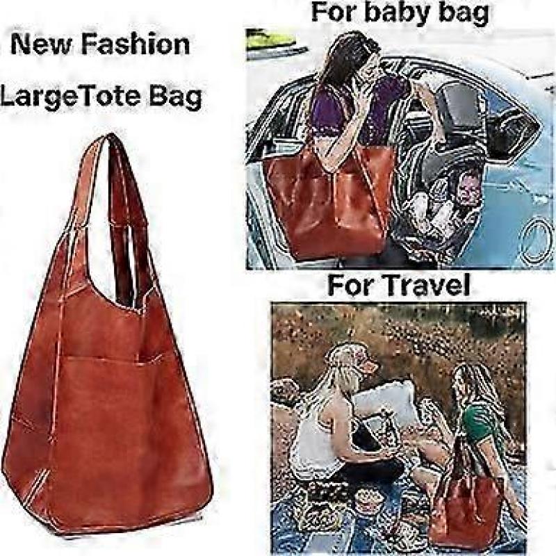 Large Tote Bags For Women,Huge Oversized Leather Tote Bag,Extra Large Capacity Bucket Purse And Handbag For Work