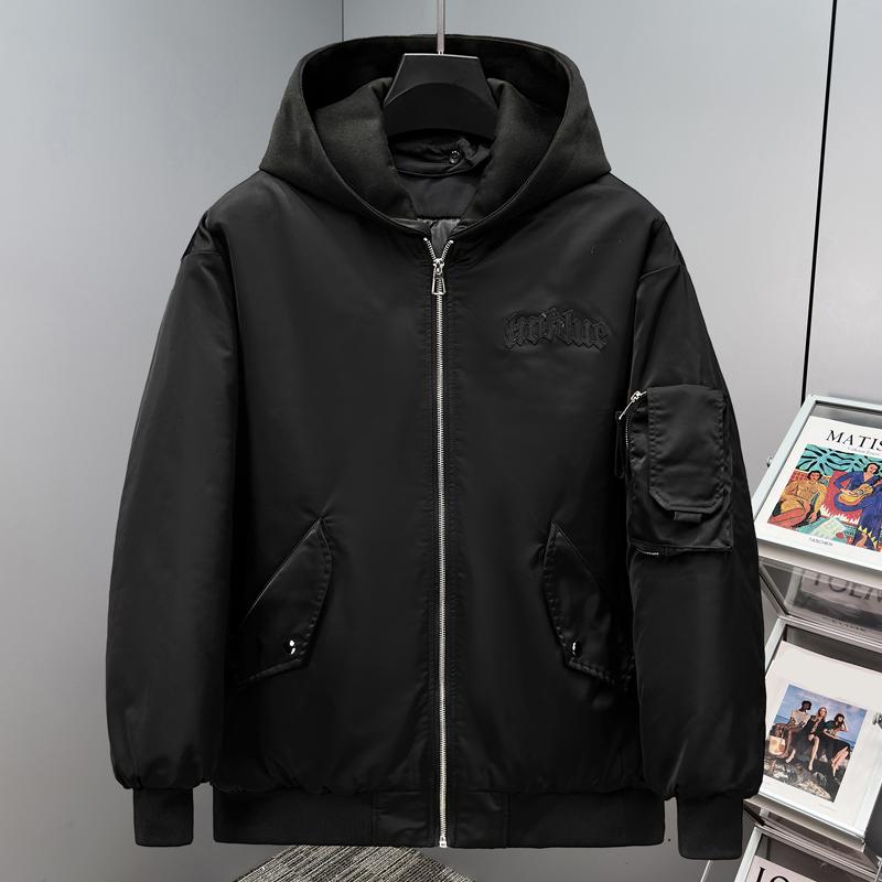 Plus Size 5XL-11XL Fashion Men's Bomber Jacket Autumn Winter Quilted Cotton Coat Hooded Casual Loose Thick Warm Oversize Outerwears