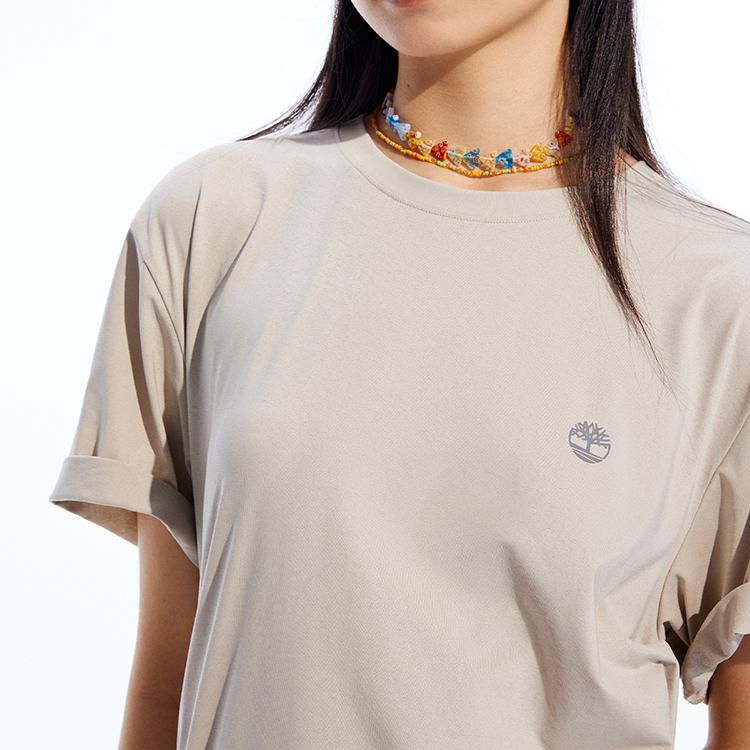 Timberland Printed Casual Quick-Dry Lightweight Short Sleeve T-Shirt Men Tops Sand A66CK-CY2